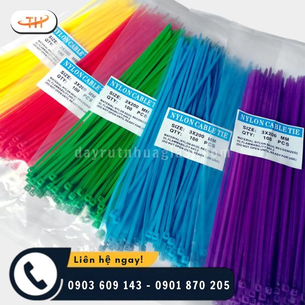 Dây rút nhựa tiện lợi, chắc chắn, giá thành hợp lý Dây rút nhựa tiện lợi, chắc chắn, giá thành hợp lý