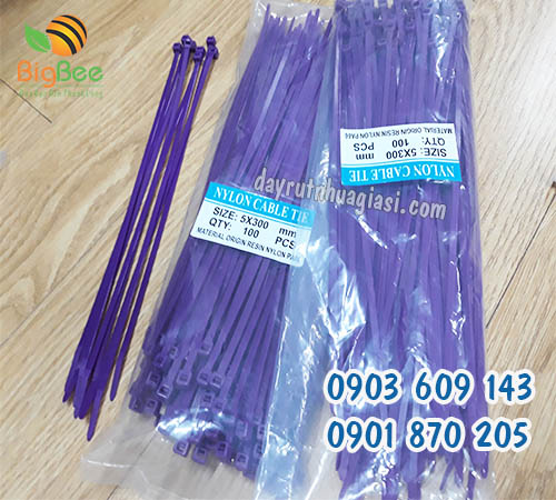 Dây rút nhựa màu 3 tấc (30cm) chịu lực tốt sỉ rẻ