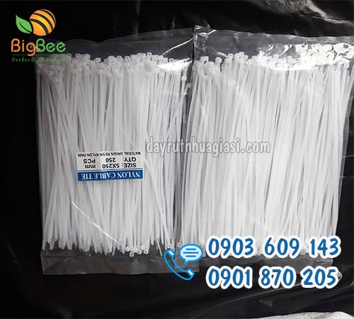 Dây rút nhựa trắng dẻo dai, bền chắc lấy sỉ uy tín