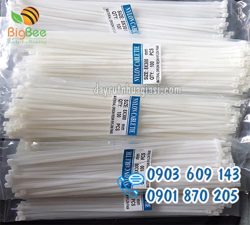 Dây rút nhựa trắng 30cm giá sỉ tốt nhất