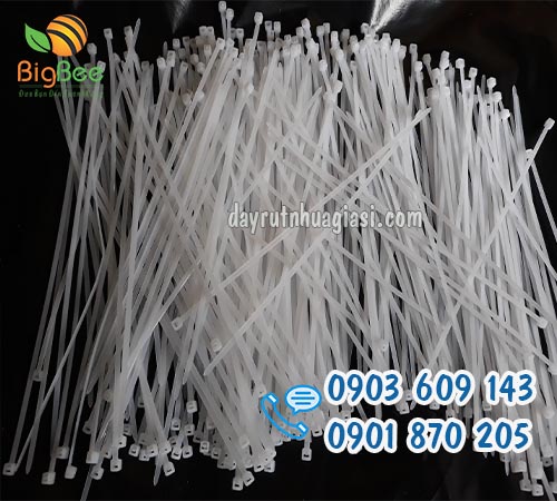 Dây rút nhựa màu trắng 3 tấc (30cm) bán kg giá sỉ