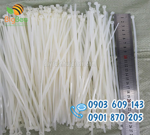 Dây rút nhựa màu trắng nhiều cỡ bền chắc giá rẻ nhất Bình Dương, Long An, Đồng Nai