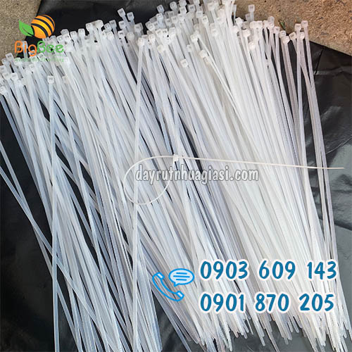 Dây rút nhựa trắng 8x400mm cao cấp giá rẻ