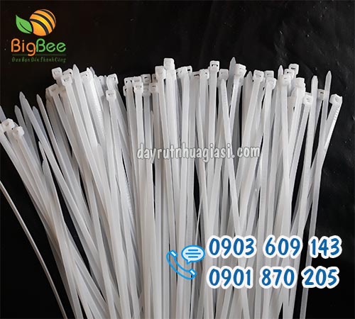 Dây rút nhựa trắng buộc hàng hóa 4 tấc giá tốt