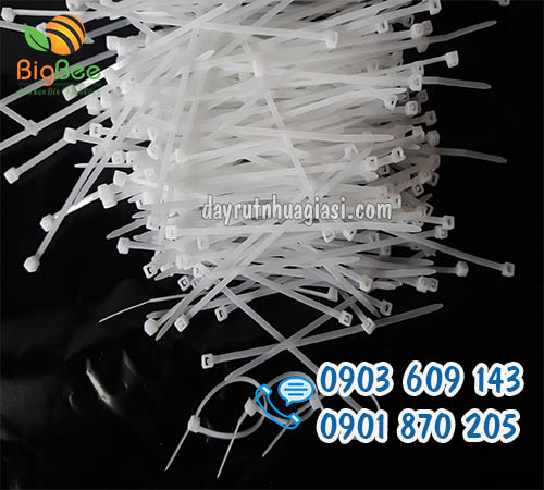 Dây rút nhựa màu trắng dẻo dai, bền, đẹp sỉ rẻ tại TP.HCM