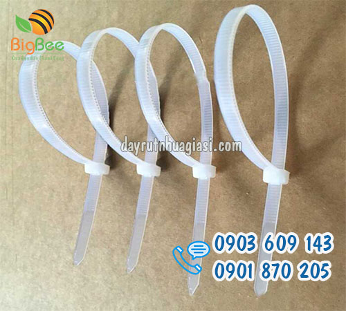 Dây rút nhựa màu trắng tháo mở được giá rẻ