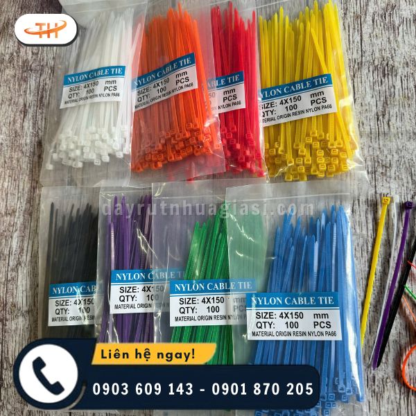 Dây rút nhựa với nhiều màu sắc đa đạng Dây rút nhựa với nhiều màu sắc đa đạng