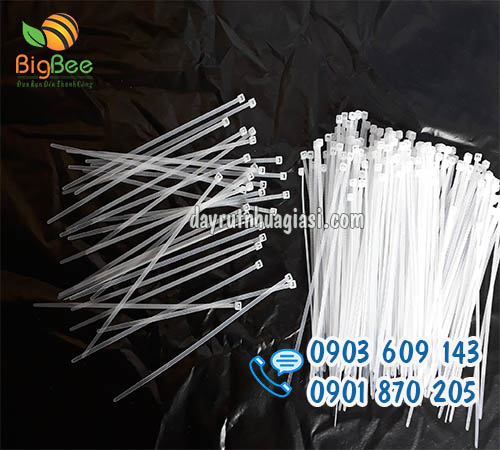 Dây rút nhựa trắng 1 tấc rưỡi 4 li giá rẻ