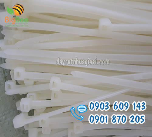 Dây rút nhựa trắng 25cm (2.5 tấc) cân kg giá sỉ lẻ