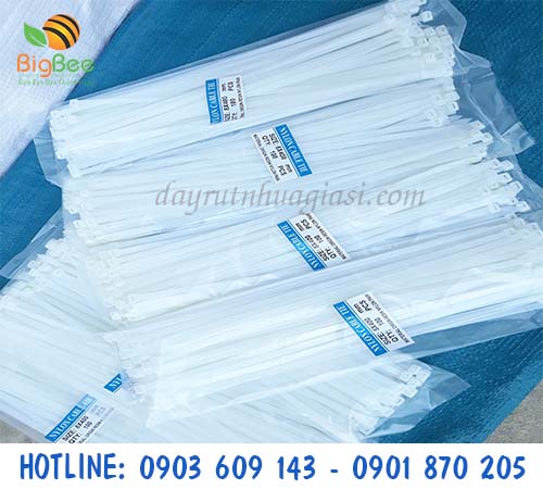 Bán dây rút nhựa trắng 4 tấc giá rẻ tại TP.HCM