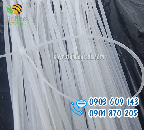 Gía sỉ dây rút nhựa trắng 5 tấc