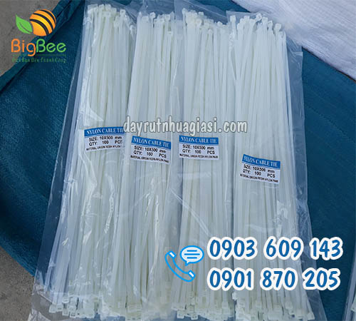 Dây rút nhựa trắng bền, chịu lực cung cấp giá rẻ