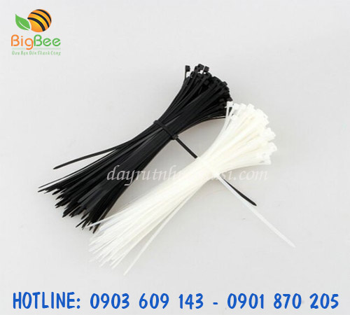 Cung cấp dây rút nhựa trắng đen giá rẻ, chất lượng