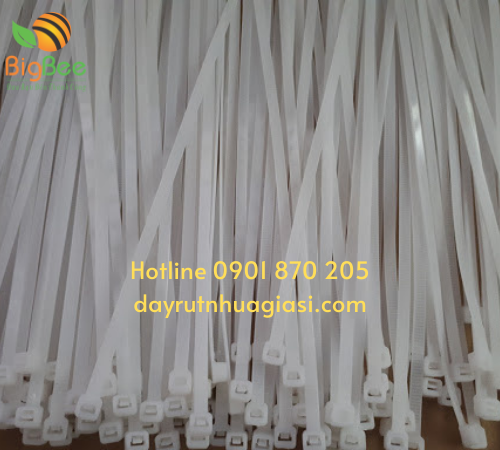 Dây rút trắng nhựa PA66