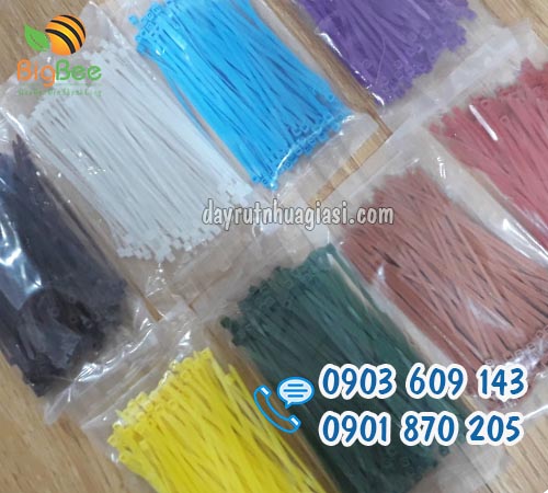 Dây thít nhựa 3x100mm đủ màu giá rẻ tại xưởng