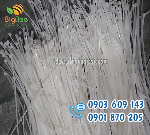 Dây thít nhựa 8x400mm trắng tại xưởng TP.HCM