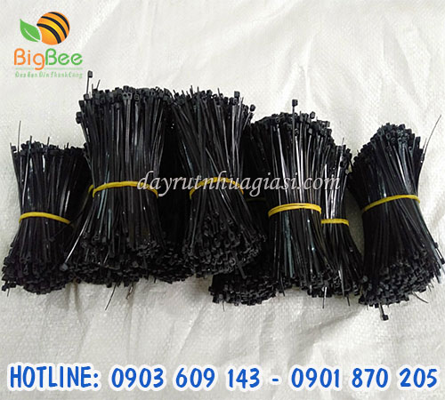 Dây thít nhựa đen 2 tấc rưỡi giá rẻ ưu đãi