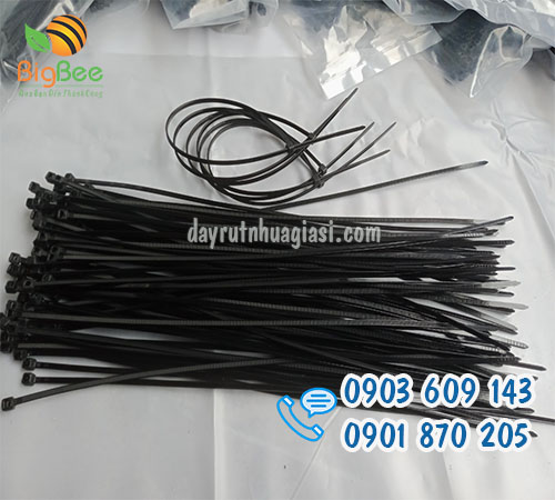 Dây thít nhựa 3 tấc màu đen giá sỉ ưu đãi
