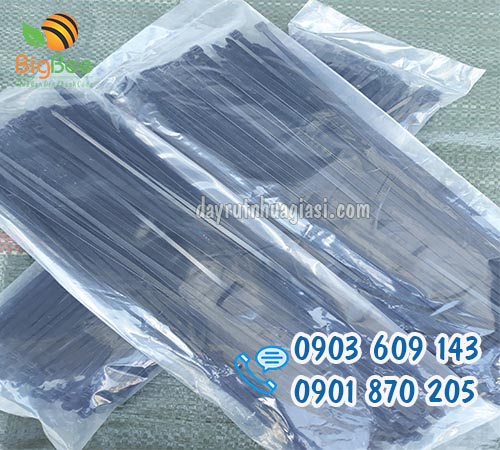 Dây thít nhựa đen 40cm (4 tấc) giá sỉ rẻ