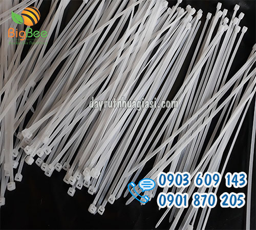 Dây thít nhựa trắng 2 tấc giá sỉ tại TP.HCM