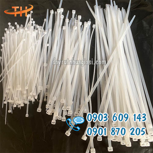 Dây thít nhựa trắng cột, buộc, thắt hàng hóa giá rẻ