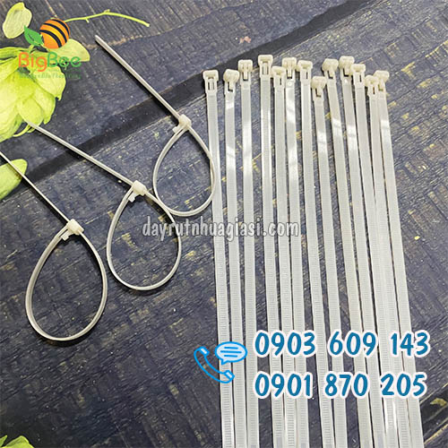 Dây thít nhựa tháo được tái sử dụng nhiều lần 3 tấc giá rẻ