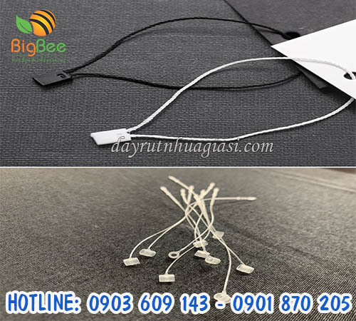 Sỉ dây treo nhãn mác bằng chỉ và nhựa