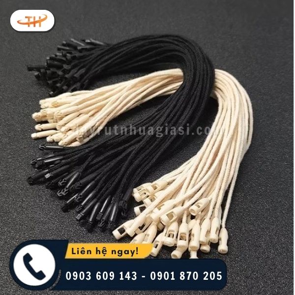 Dây treo nhãn mác bằng chất liệu cotton Dây treo nhãn mác bằng chất liệu cotton