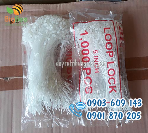 Đạn xỏ nhựa gắn tem nhãn, gắn tag 5 inch giá bán sỉ