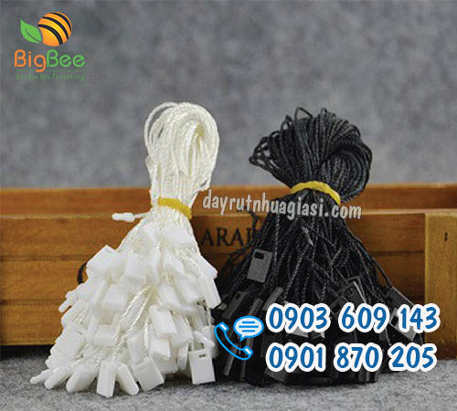 Dây treo tem mác bằng chỉ đen, trắng giá ưu đãi