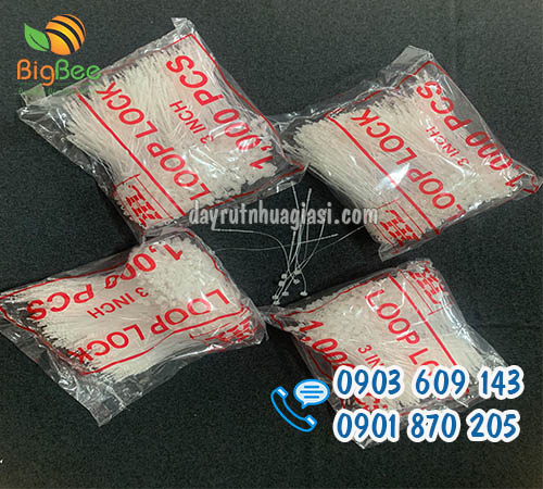 Dây nhựa 3 inch đầu nhọn treo mác