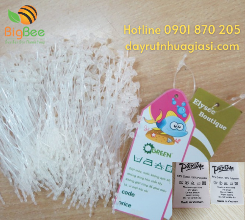 Dây treo nhựa xỏ nhãn mác