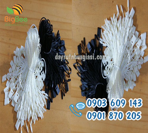 Dây treo nhãn mác bằng chỉ trắng, đen sỉ rẻ