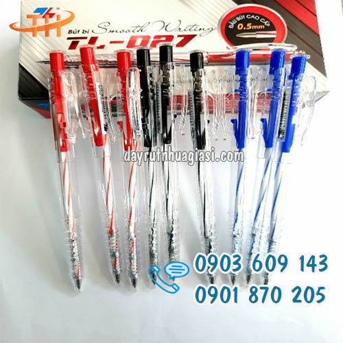 Bút bi Thiên Long màu đen, xanh, đỏ giá sỉ rẻ