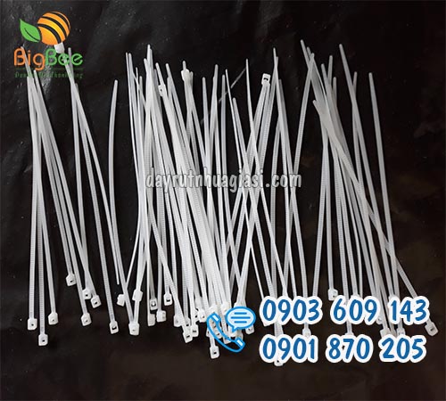 Dây thít nhựa 4x200mm trắng sỉ rẻ tại xưởng