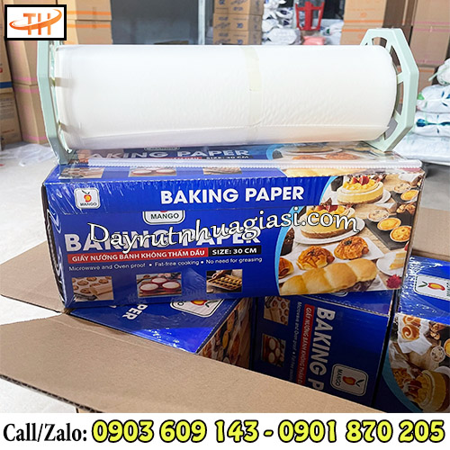 Giấy nướng bánh không thấm dầu size 30cm Giấy nướng bánh không thấm dầu size 30cm