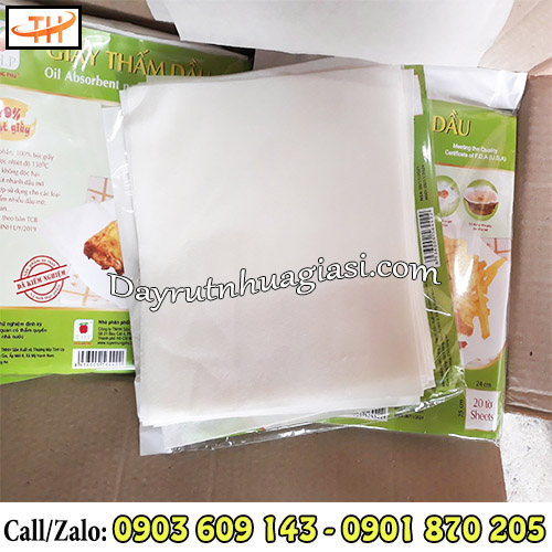 Giấy thấm dầu dạng vuông tờ rời tiện lợi Giấy thấm dầu dạng vuông tờ rời tiện lợi