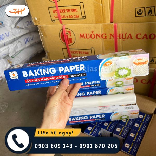 Giấy nến nướng bánh 30cmx5m là kích thước cực kì phổ biến Giấy nến nướng bánh 30cmx5m là kích thước cực kì phổ biến