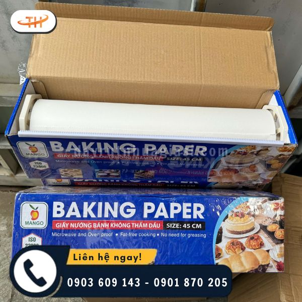 Giấy nến nướng bánh Mango chịu nhiệt độ cao Giấy nến nướng bánh Mango chịu nhiệt độ cao