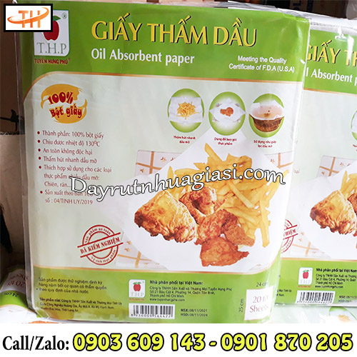 Giấy thấm dầu sẵn giá rẻ Giấy thấm dầu sẵn giá rẻ