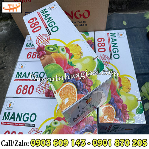 Màng bọc thực phẩm Mango 680 x 30cm chính hãng Màng bọc thực phẩm Mango 680 x 30cm chính hãng