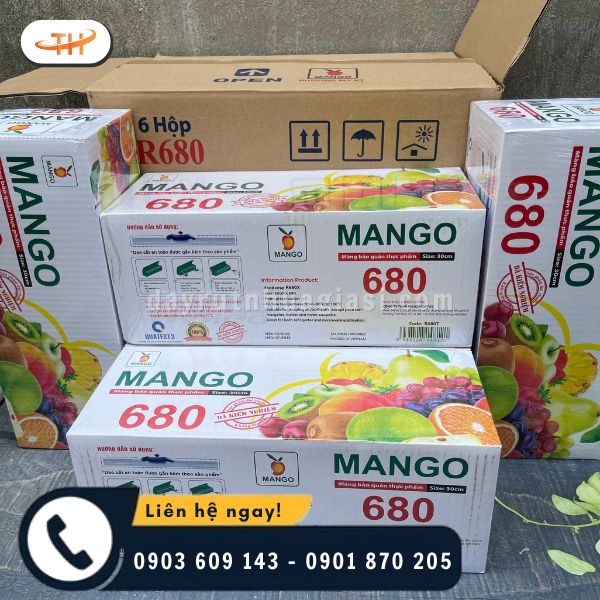 Màng bọc thực phẩm Mango size 30cm x 680m Màng bọc thực phẩm Mango size 30cm x 680m