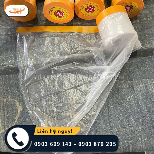 Màng nilon che sơn giúp tiết kiệm thời gian và công sức dọn dẹp Màng nilon che sơn giúp tiết kiệm thời gian và công sức dọn dẹp