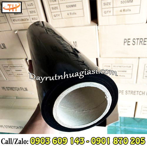 Màng PE màu đen bọc hàng Màng PE màu đen bọc hàng