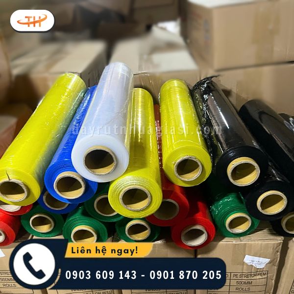 Màng PE Thu Hồng với độ co giãn và bám dính cực tốt Màng PE Thu Hồng với độ co giãn và bám dính cực tốt