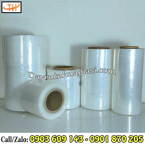 Màng pe quấn hàng màu trắng đủ cỡ Màng pe quấn hàng màu trắng đủ cỡ