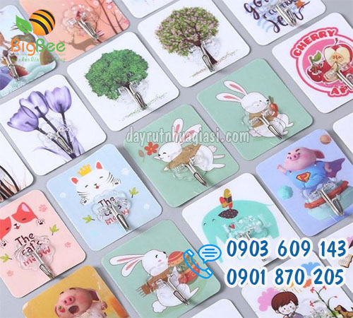 Móc dán tường 3d treo đồ giá sỉ rẻ