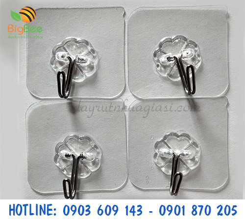 Móc dán tường treo đồ siêu dính giá sỉ rẻ nhất Tp.HCM