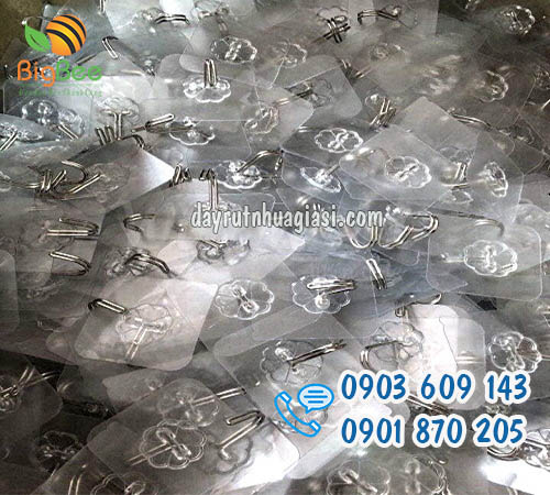 Móc dán tường trong suốt các loại giá sỉ rẻ