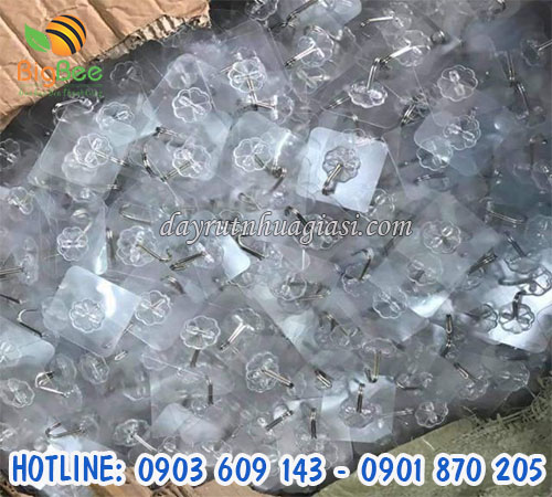 Móc dính dán tường màu trắng trong suốt giá sỉ rẻ